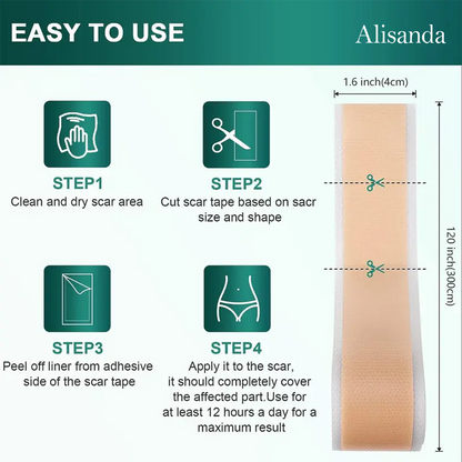 Alisanda Silicone Scar Roll – Heals Scars, Keloids & C-Section Marks Fast