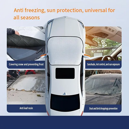 Car Windshield Snow Cover Sun Shade Winter Dust Rain Ice Frost Guard Protector - Durable Design for Winter Weather Protection & Summer sunshade