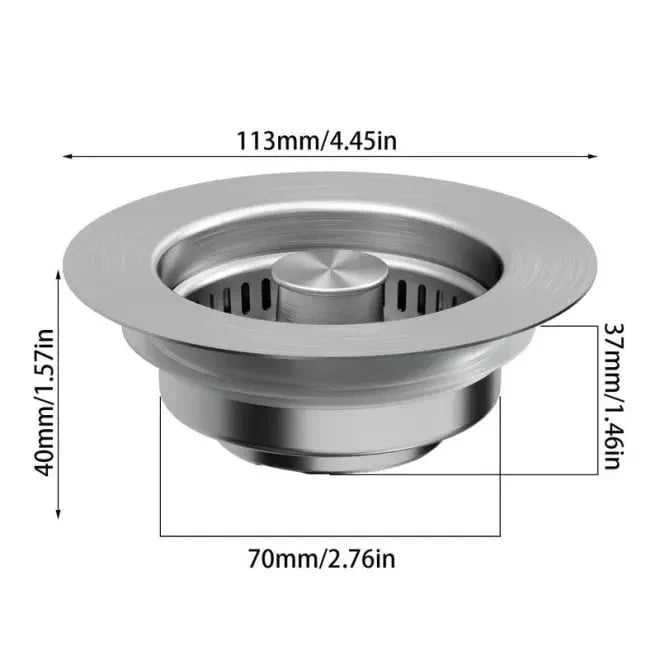 🔥LAST DAY 56% OFF-Upgraded 3 in 1 Kitchen Sink Drain Strainer