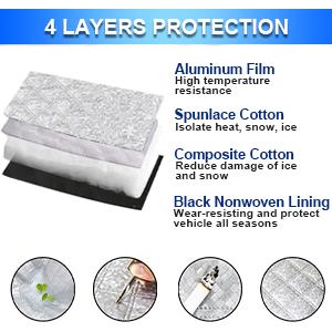 Car Windshield Snow Cover Sun Shade Winter Dust Rain Ice Frost Guard Protector - Durable Design for Winter Weather Protection & Summer sunshade