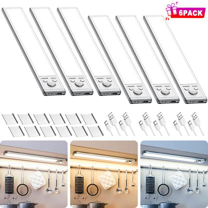 TAILEDEN Under Cabinet Lights,76LED Motion Sensor Night Light Indoor